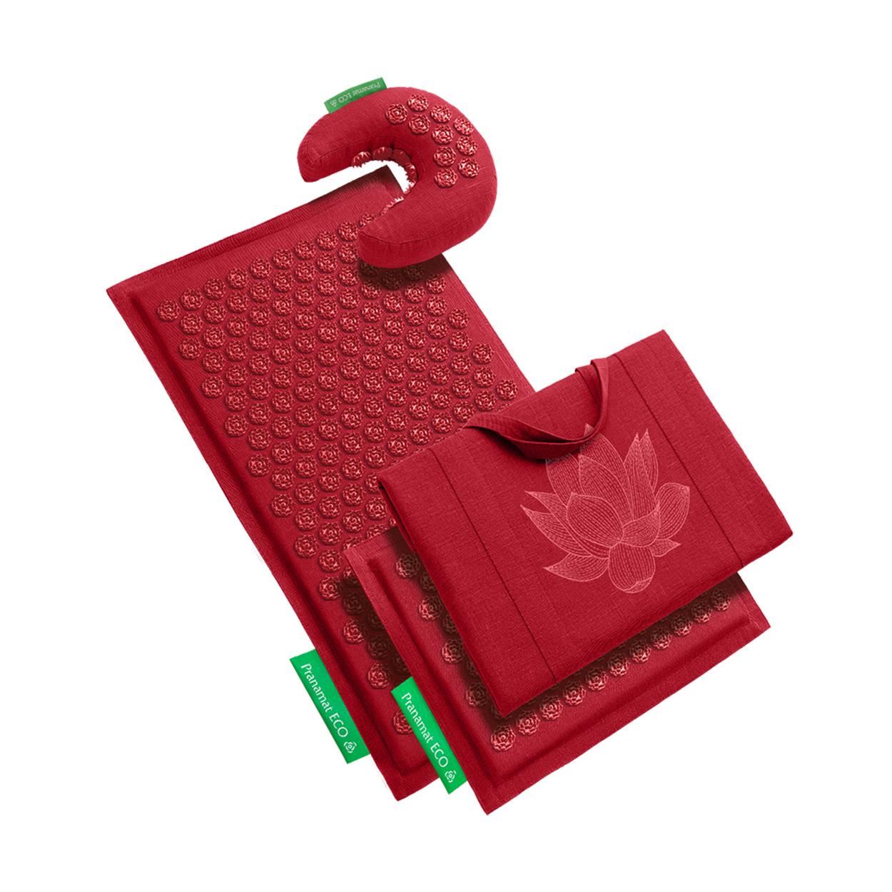 Pranamat + PranaMoon + Mini+ BigBag (Dark red)