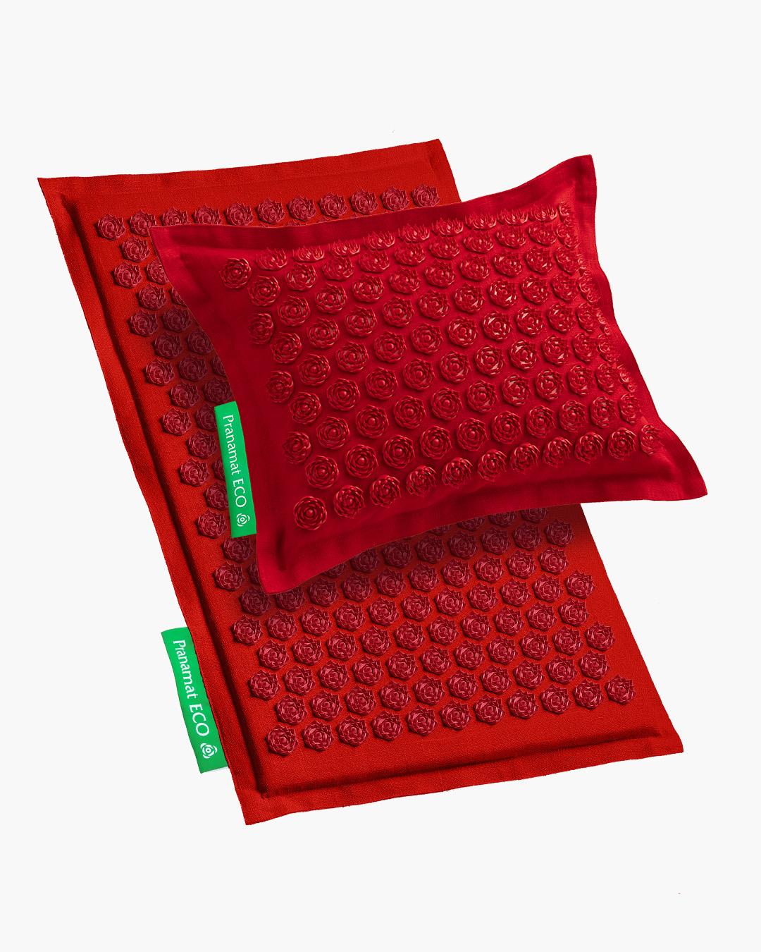 Pranamat Mat + Pillow (Burgundy)