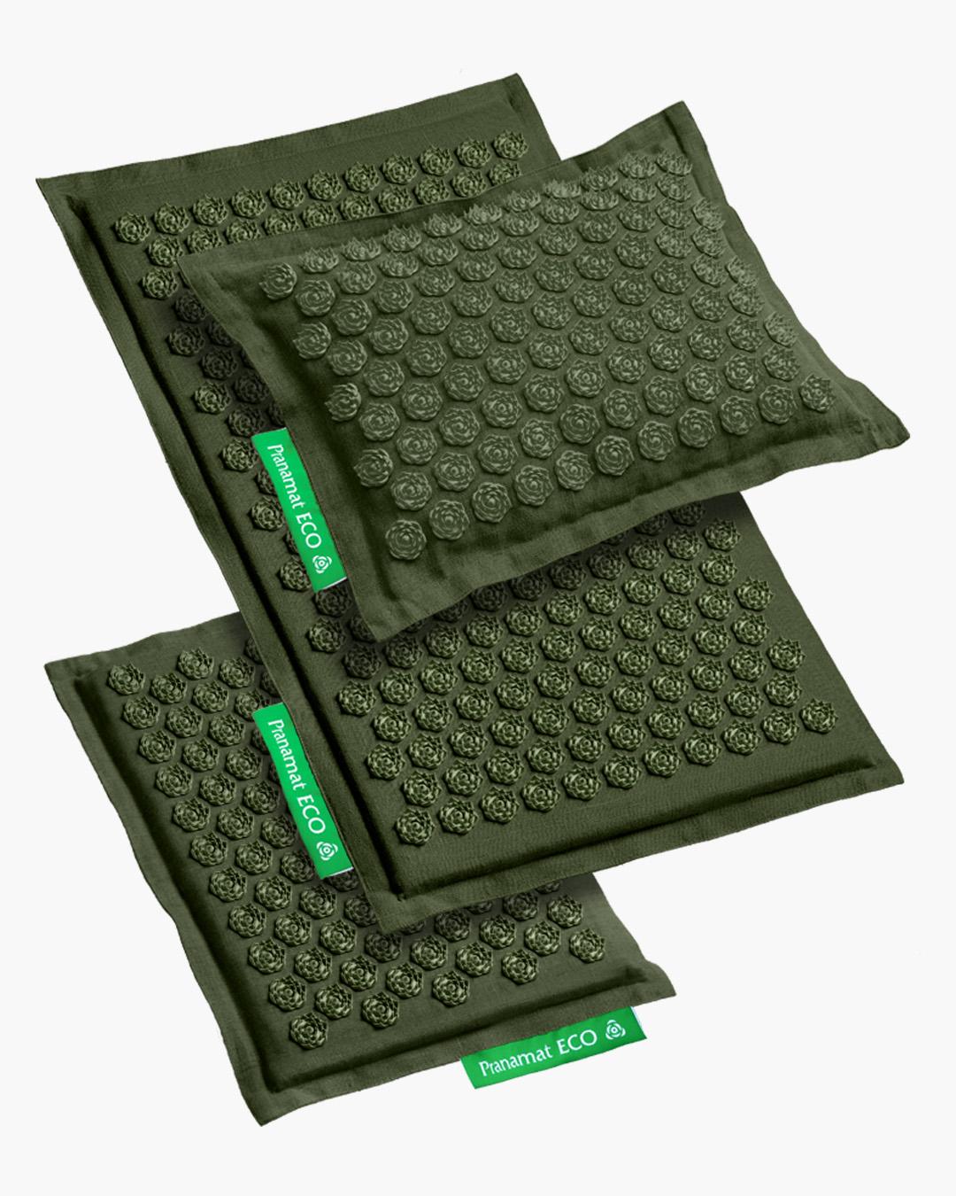 Pranamat Set (Mat + Pillow + Mini) Olive