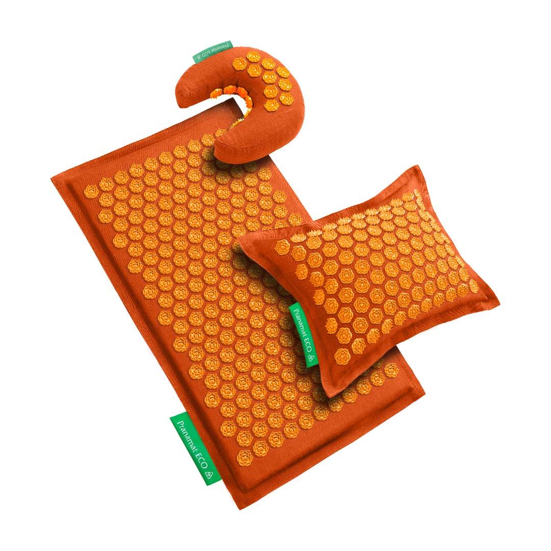 Pranamat + PranaPillow + PranaMoon (Orange)