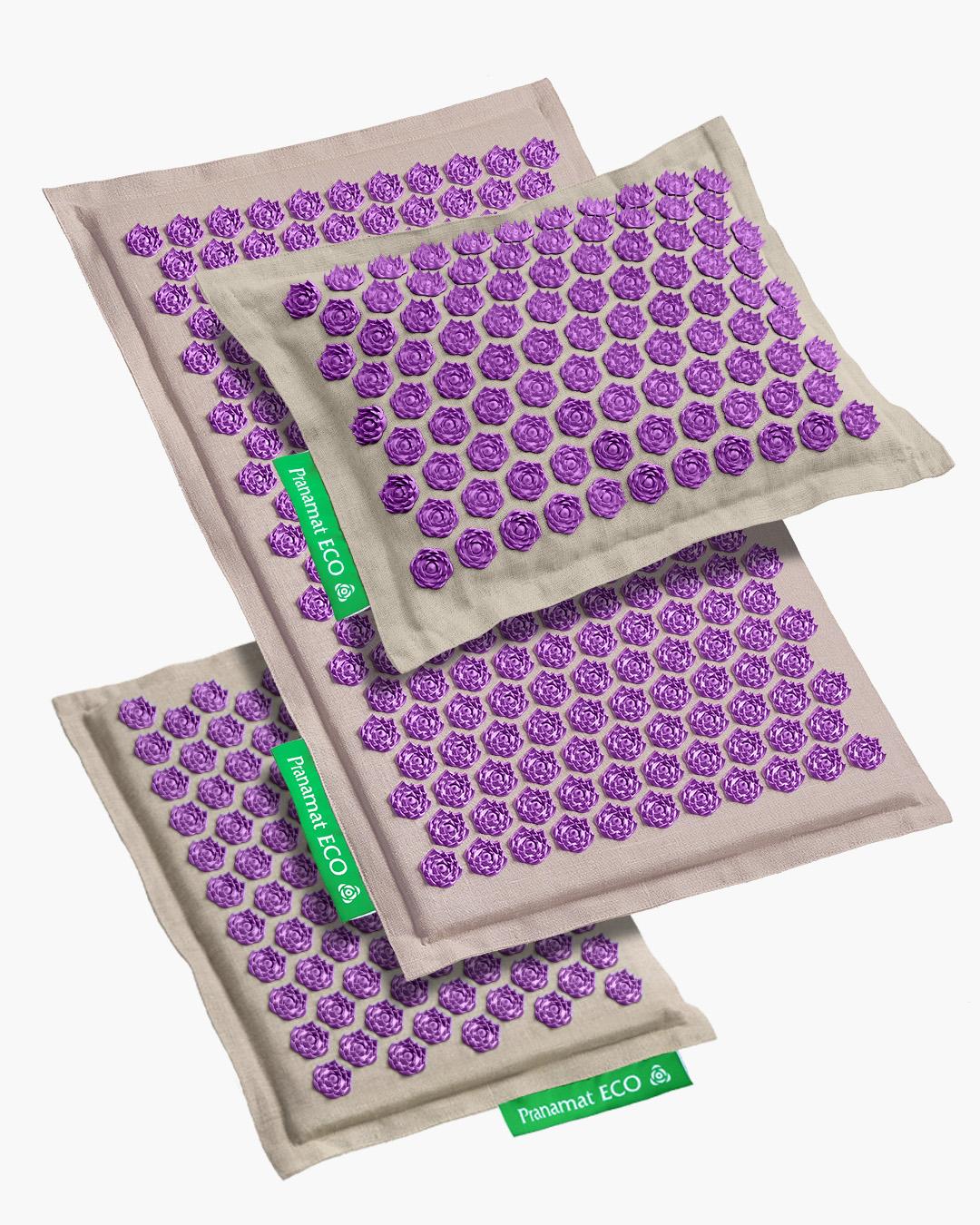 Pranamat Set (Mat + Pillow + Mini) Amethyst