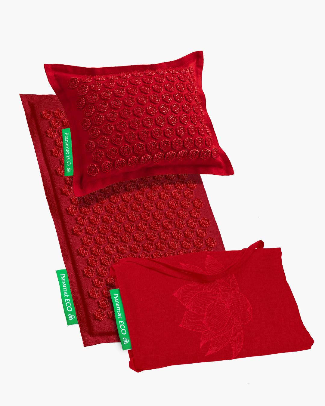 Pranamat + PranaPillow + BigBag (Burgundy)