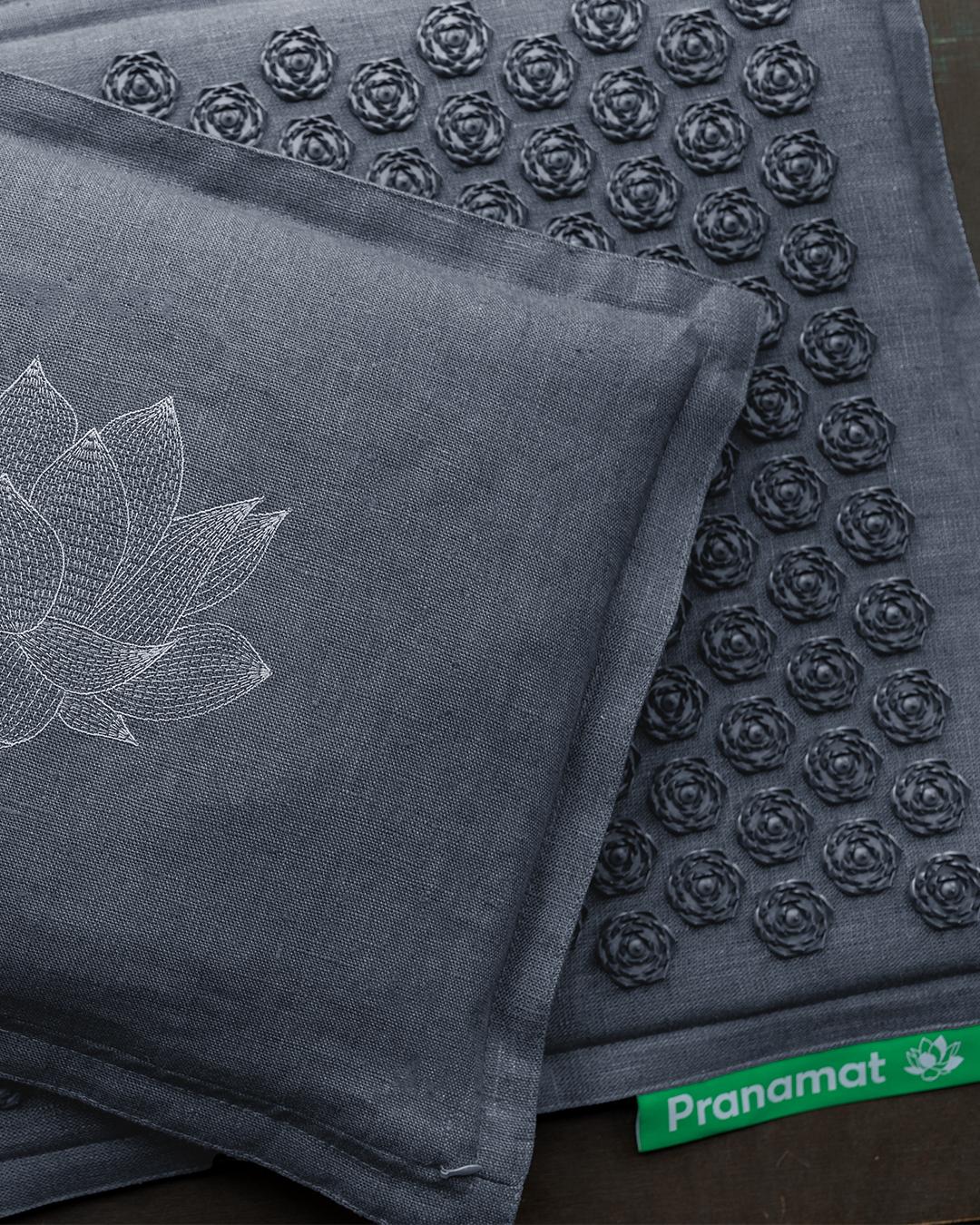 Pranamat + PranaPillow (Graphite Grey)