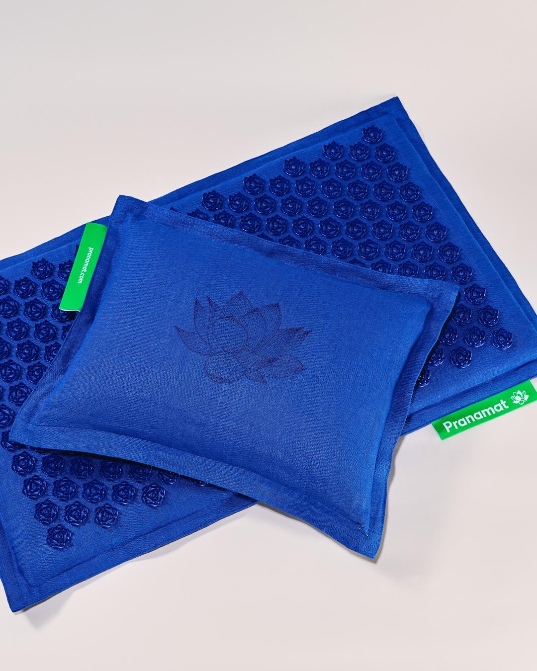 Pranamat + PranaPillow (Monaco Blue)