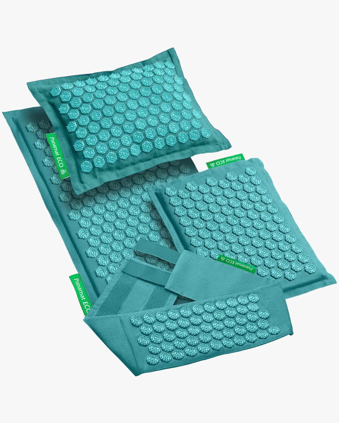 Pranamat + PranaPillow + Mini + PranaBelt (Turquoise)