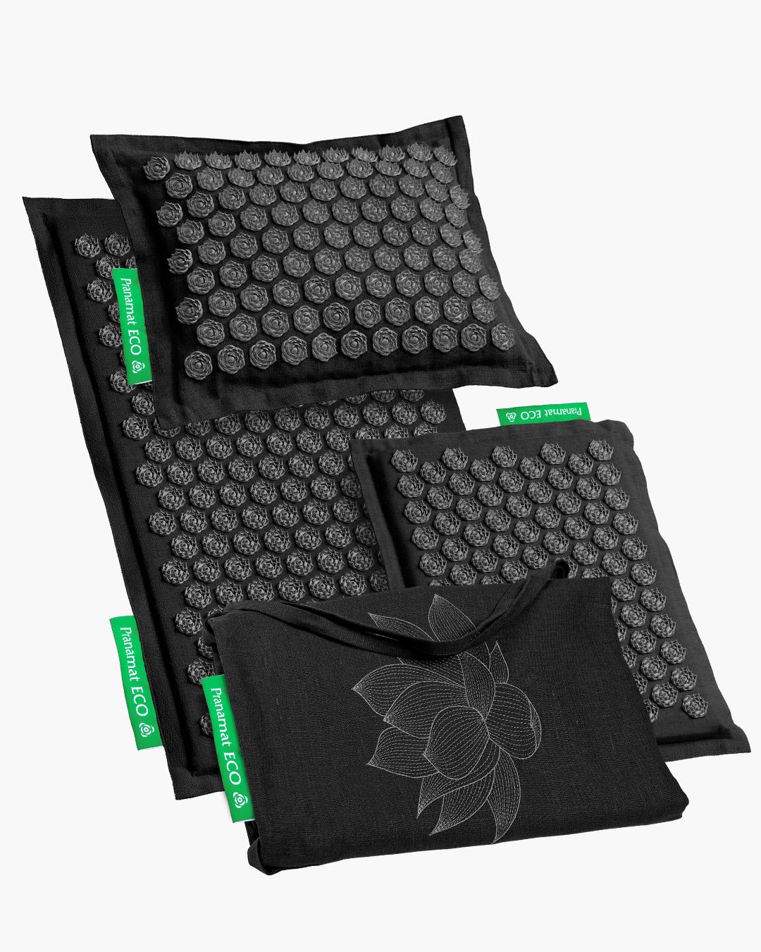 Pranamat + PranaPillow + Mini + BigBag (Obsidian)