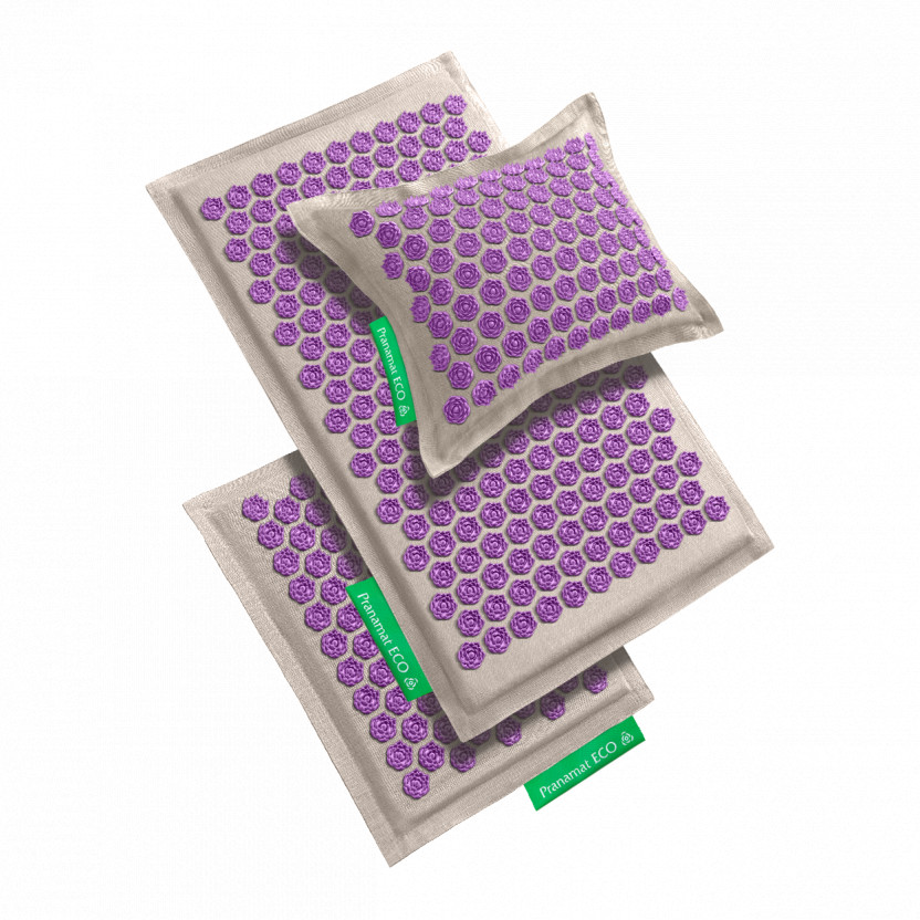 Pranamat Set (Mat + Pillow + Mini) Amethyst