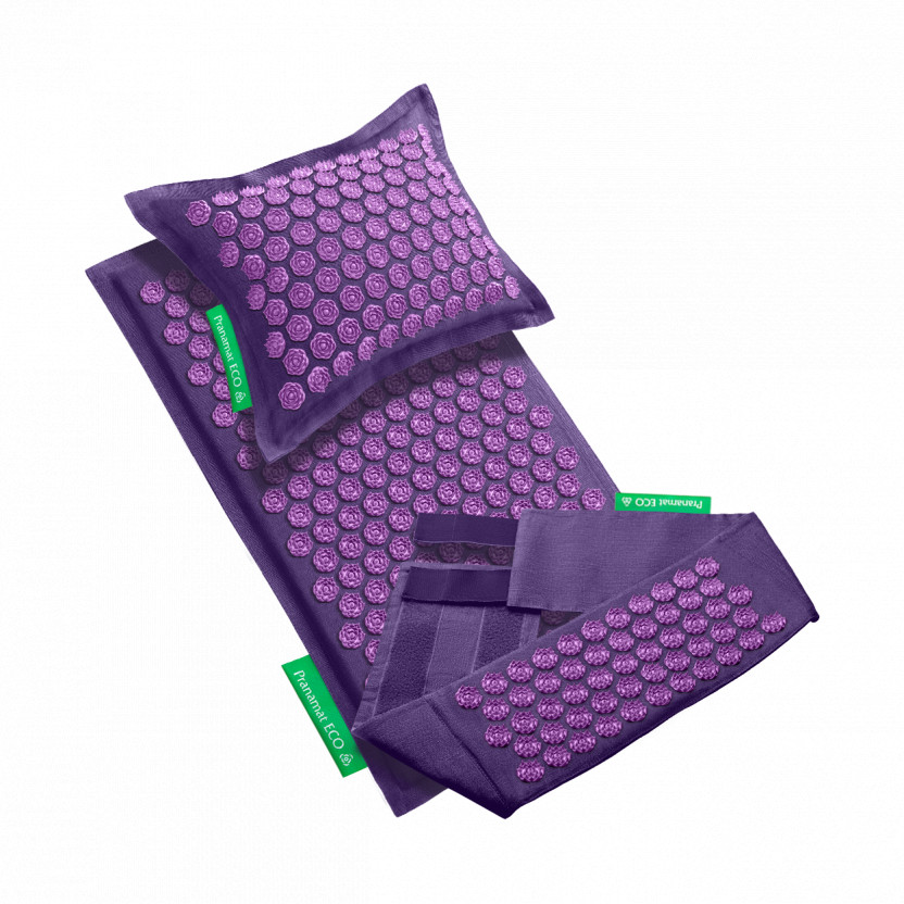 Pranamat + PranaPillow + PranaBelt (Violet)