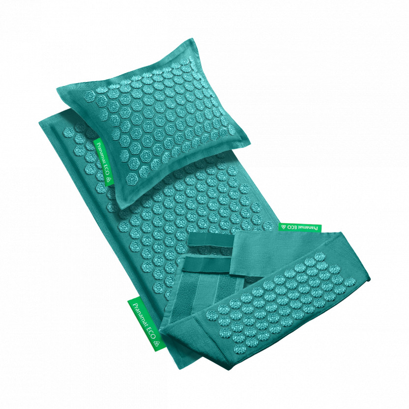 Pranamat + PranaPillow + PranaBelt (Turquoise)