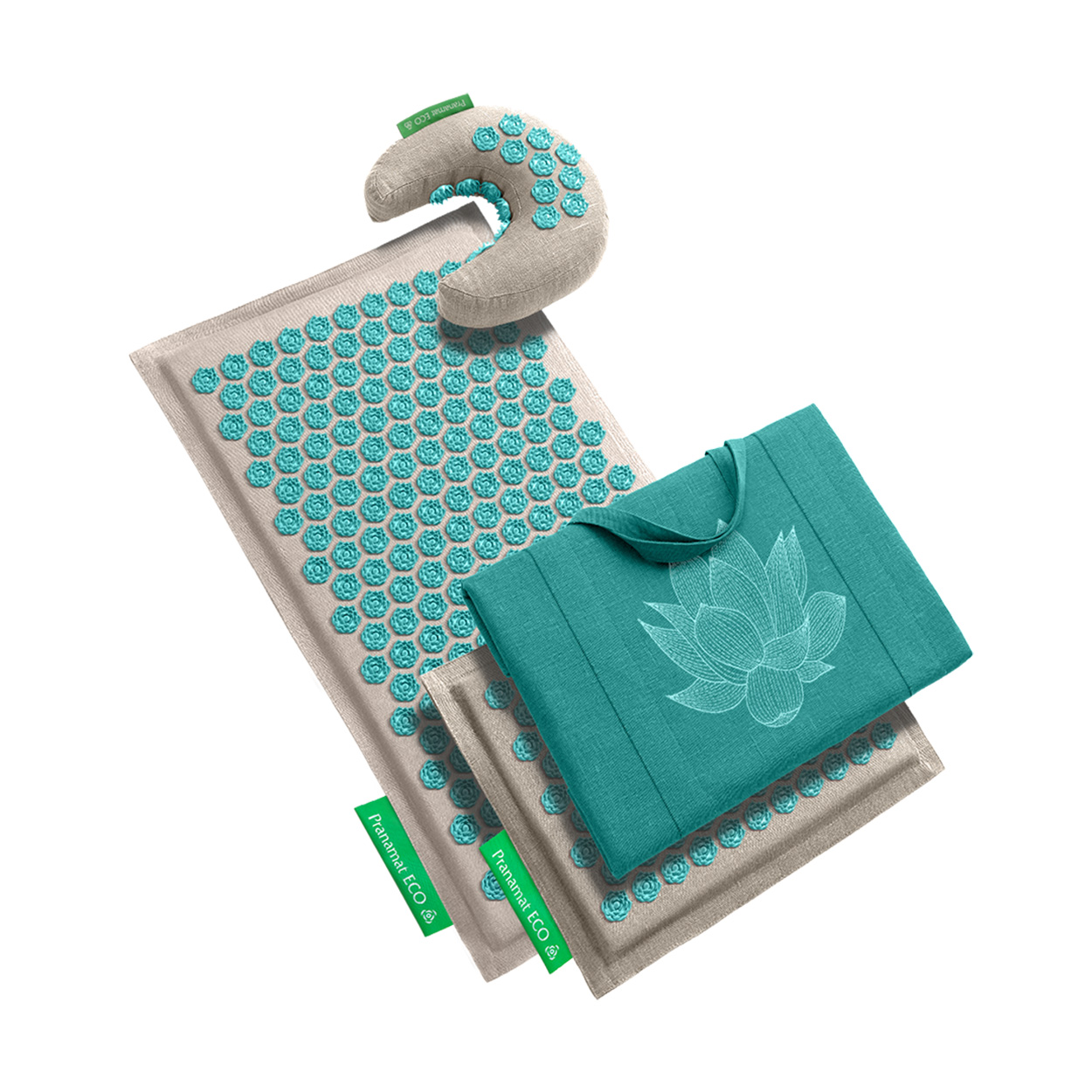 Pranamat + Mini + Moon + BigBag (Natural/Turquoise)