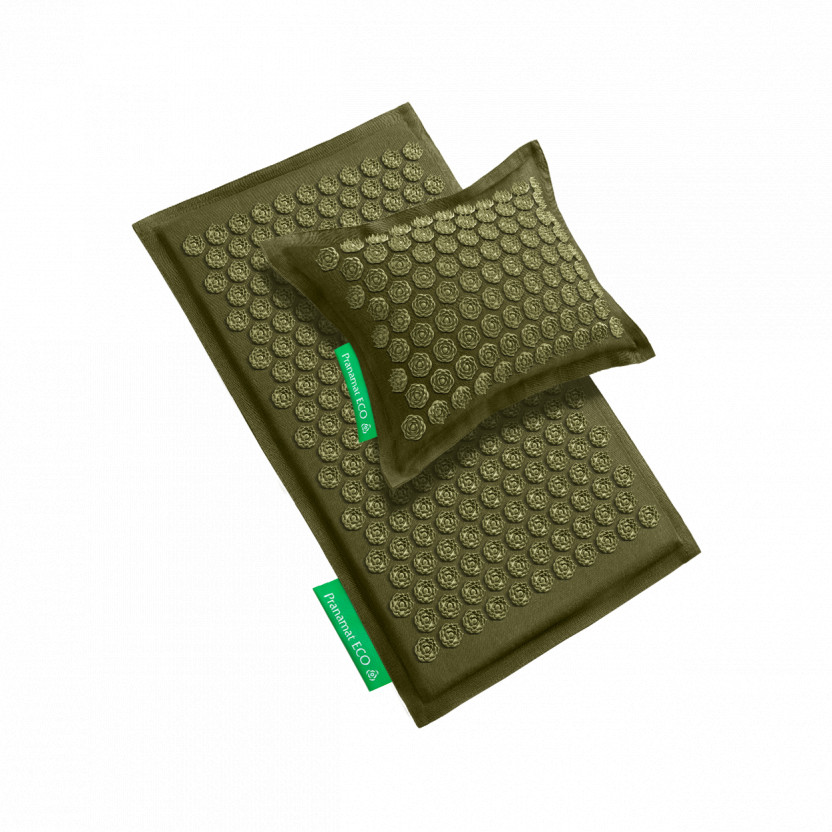 Pranamat Set (Mat + Pillow) Olive