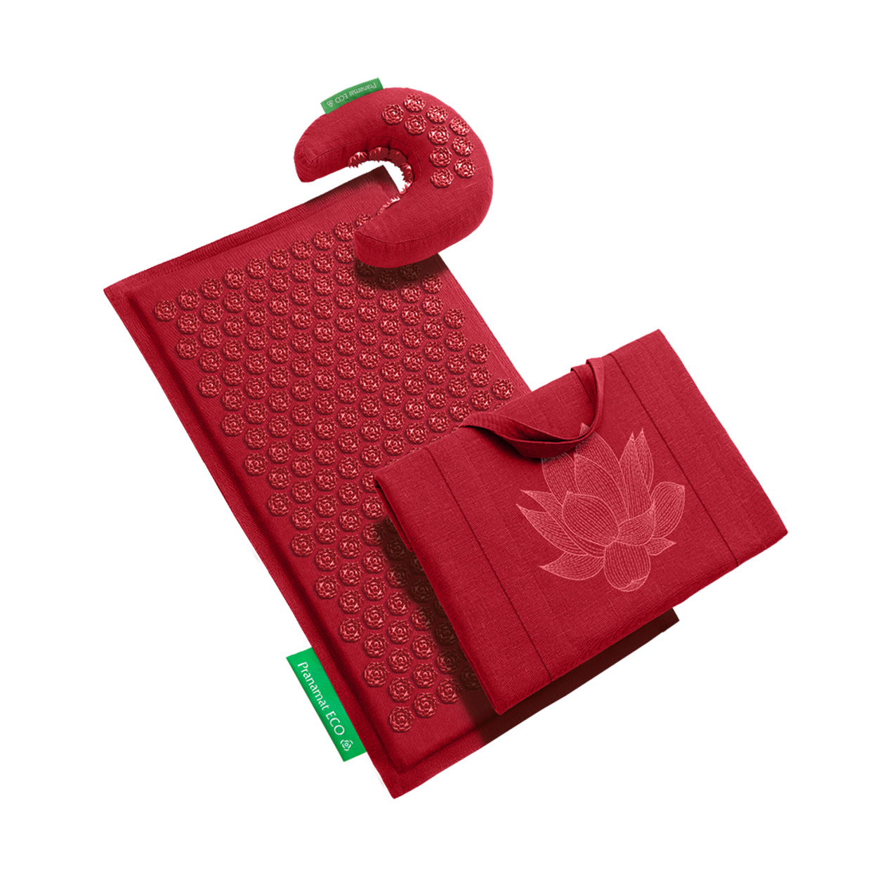 Pranamat + PranaMoon + BigBag (Dark red)