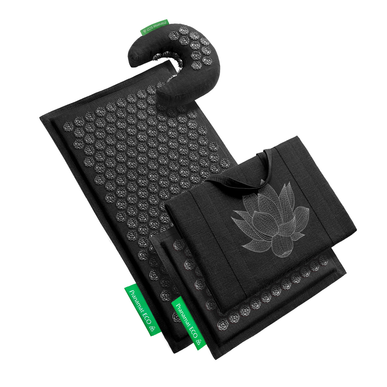 Pranamat + PranaMoon + Mini + BigBag (Obsidian)