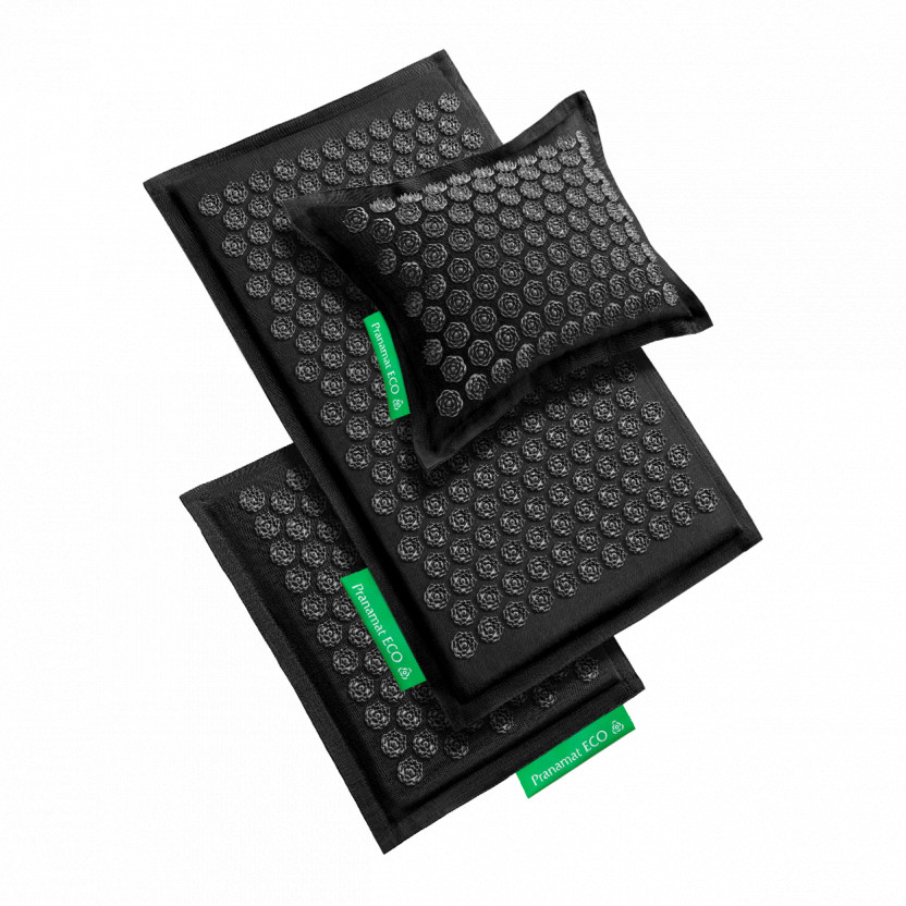 Pranamat Set (Mat + Pillow + Mini) Obsidian